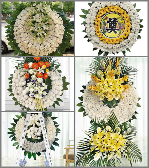 安徽铜陵市枞阳县陈瑶湖镇老排村花圈速递